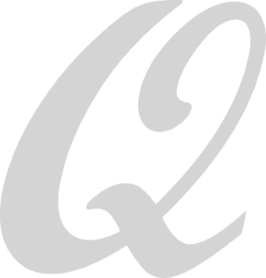 big letter q icon