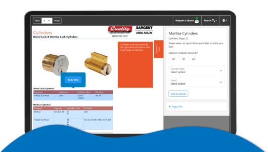 tablet with screenshot of catalog viewer